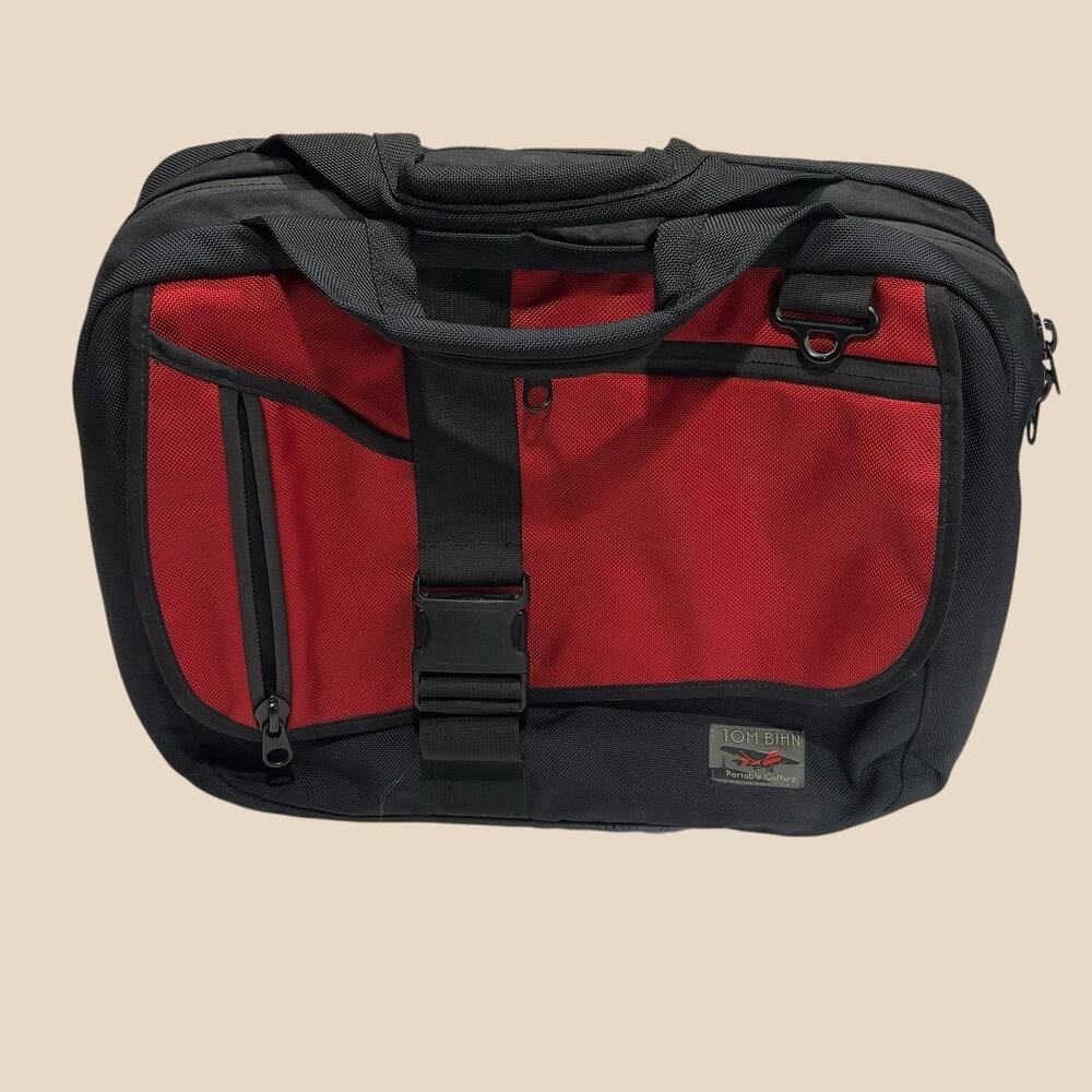 Tom Bihn Zephyr Travel Bag One Size Black Red Shoulder Messenger- NO STRAP